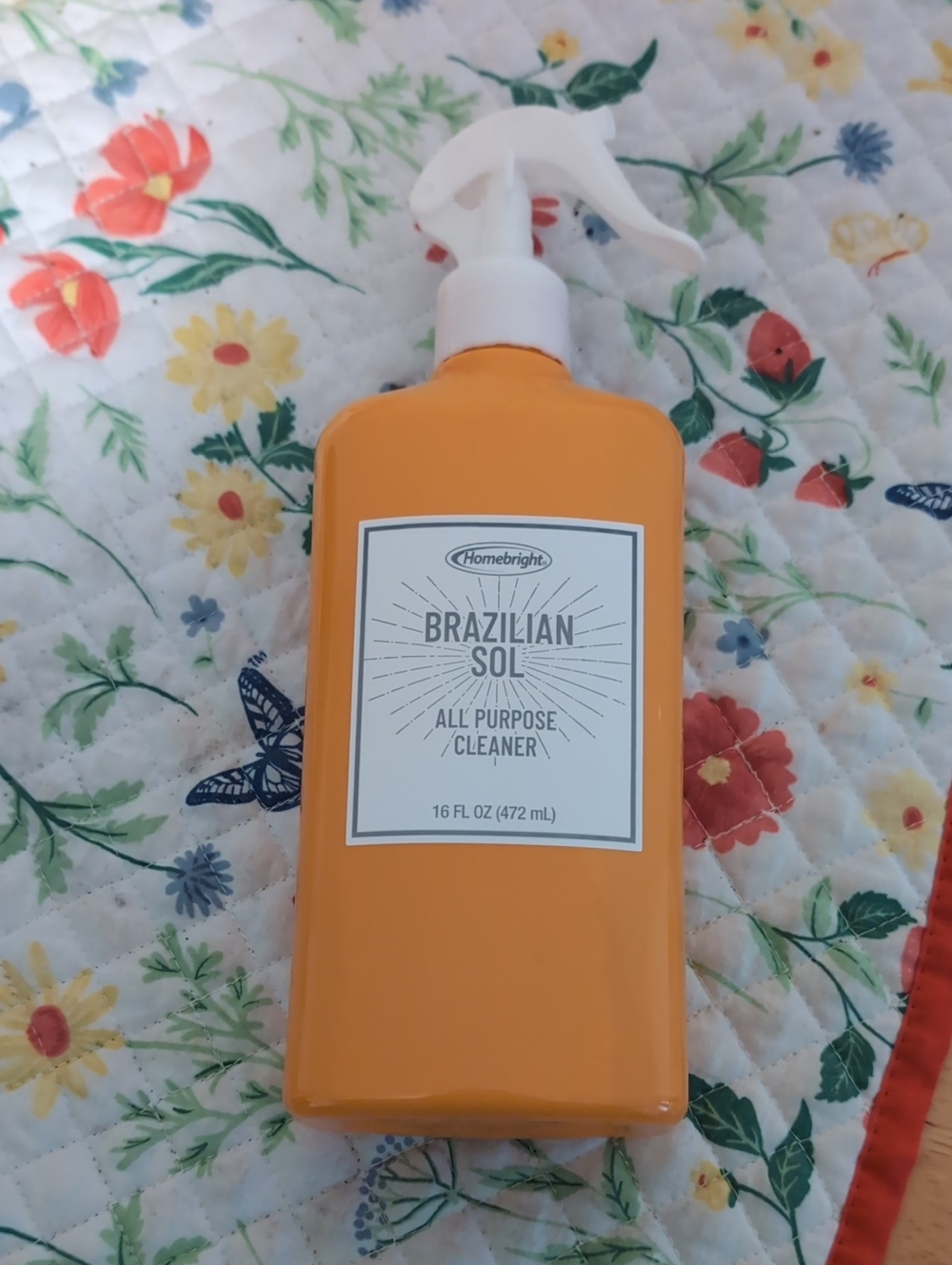 Brazilian Sol All-Purpose Cleaner - Orange Spray Bottle New